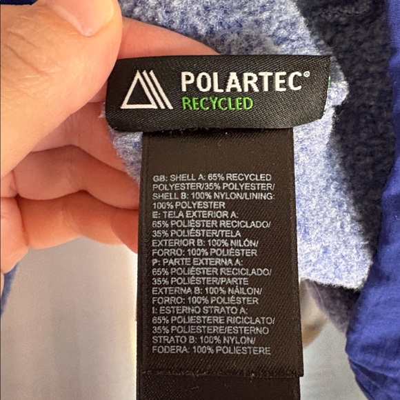 The North Face Women’s Denali Two-Tone Bluish Purple Jacket - Picture 9 of 10